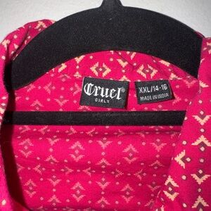 Cruel Girl Pink Patterned Girls' Top